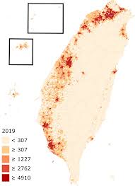 台灣地圖熱區圖